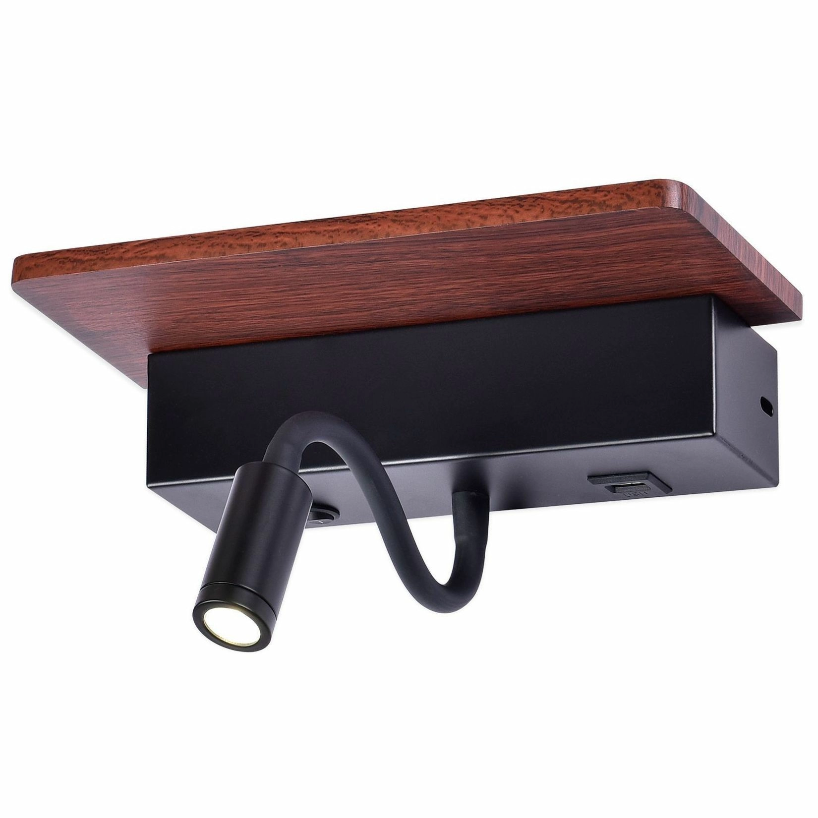 Настенный светодиодный светильник с выключателем, USB портом и полкой Ambrella Wallers Wall, FW291