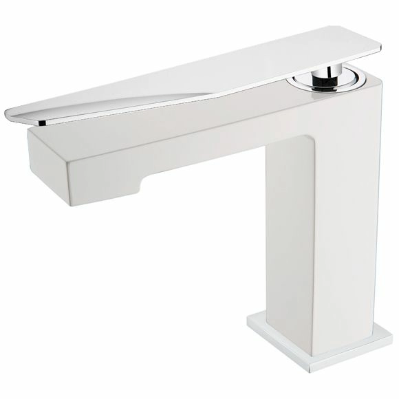Смеситель для умывальника Boheme Q2 White/Chrome, 141-WCR.2