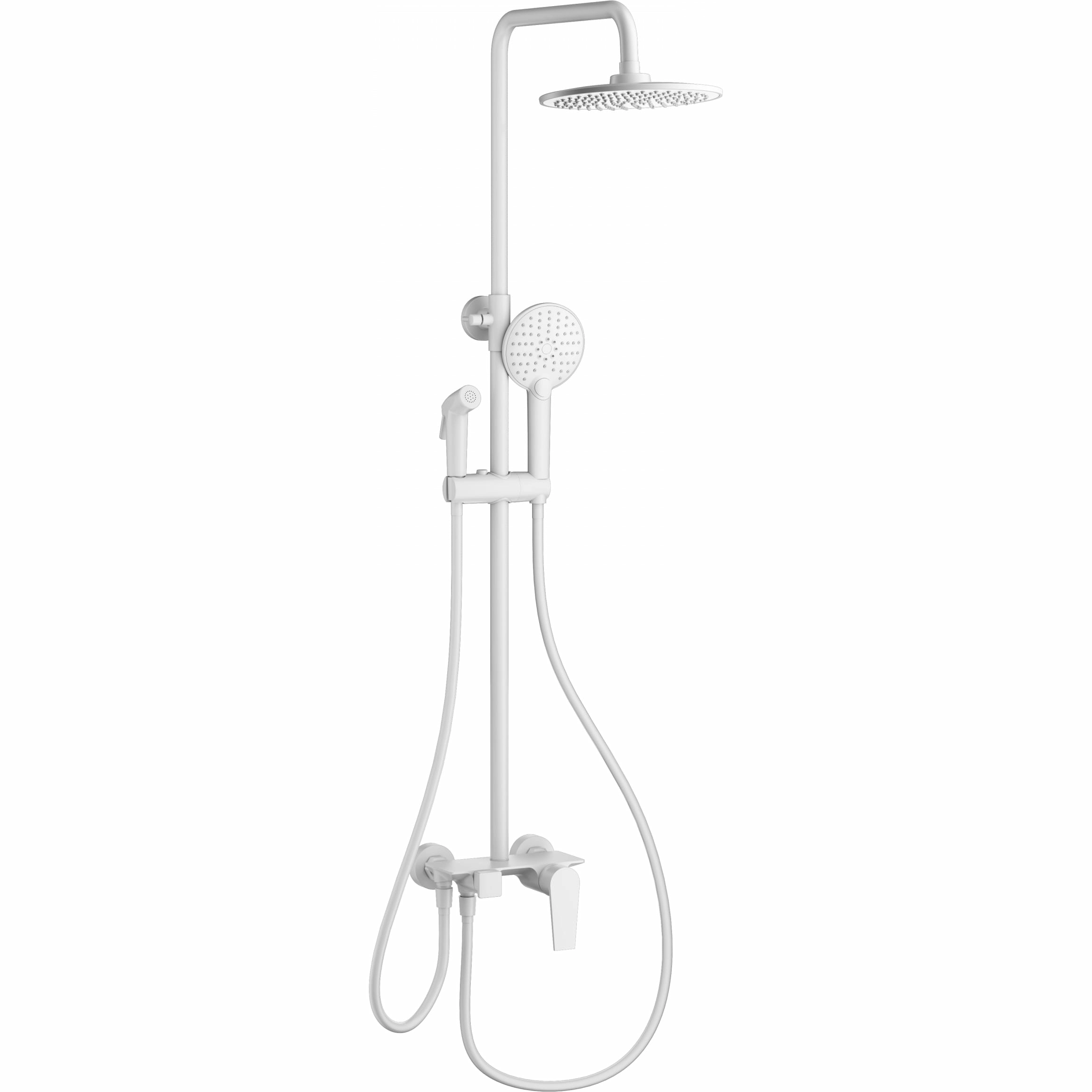 Душевая система Wonzon & Woghand белый матовый, WW-A30874-MW
