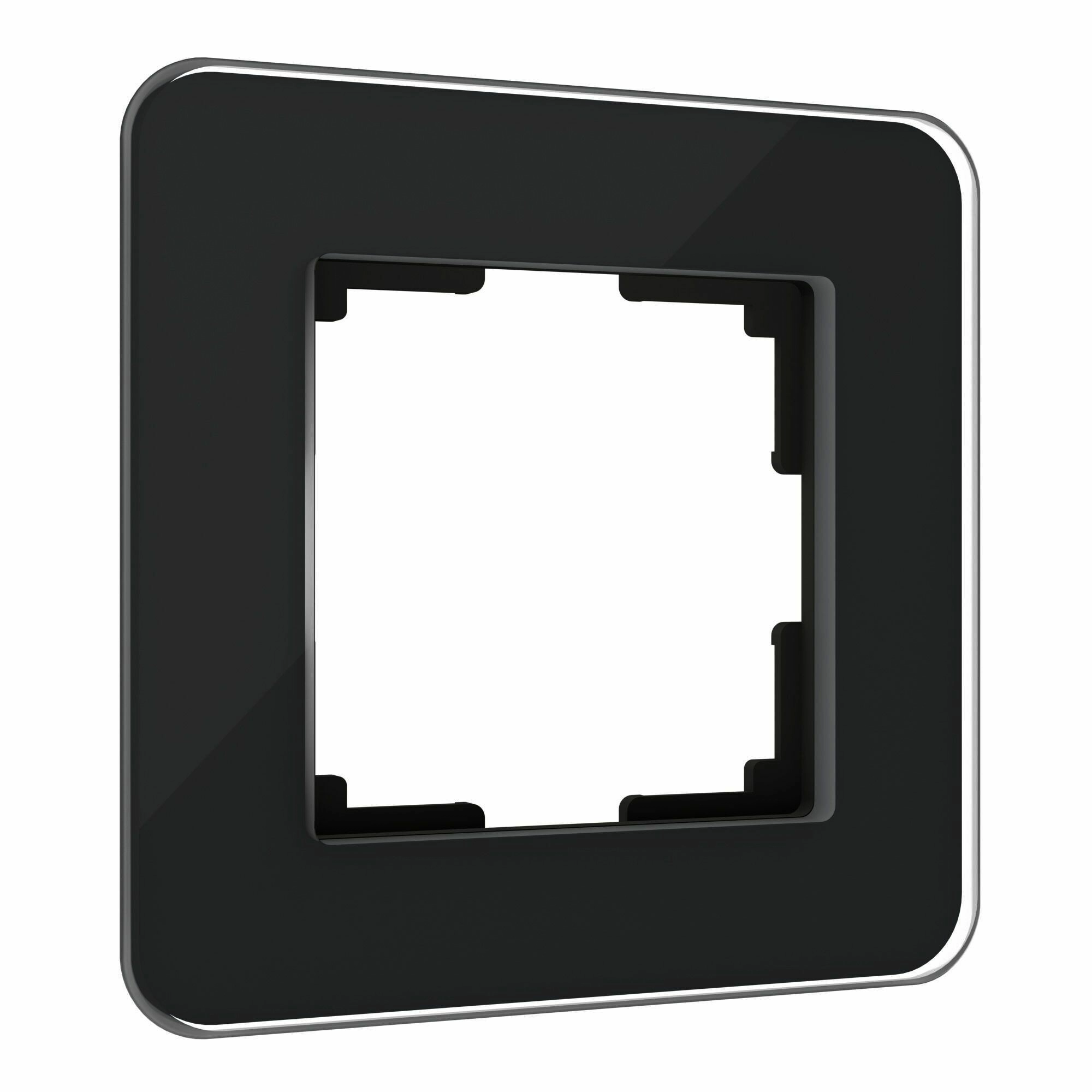 Рамка на 1 пост Werkel Elite W0012448 (черный, стекло)