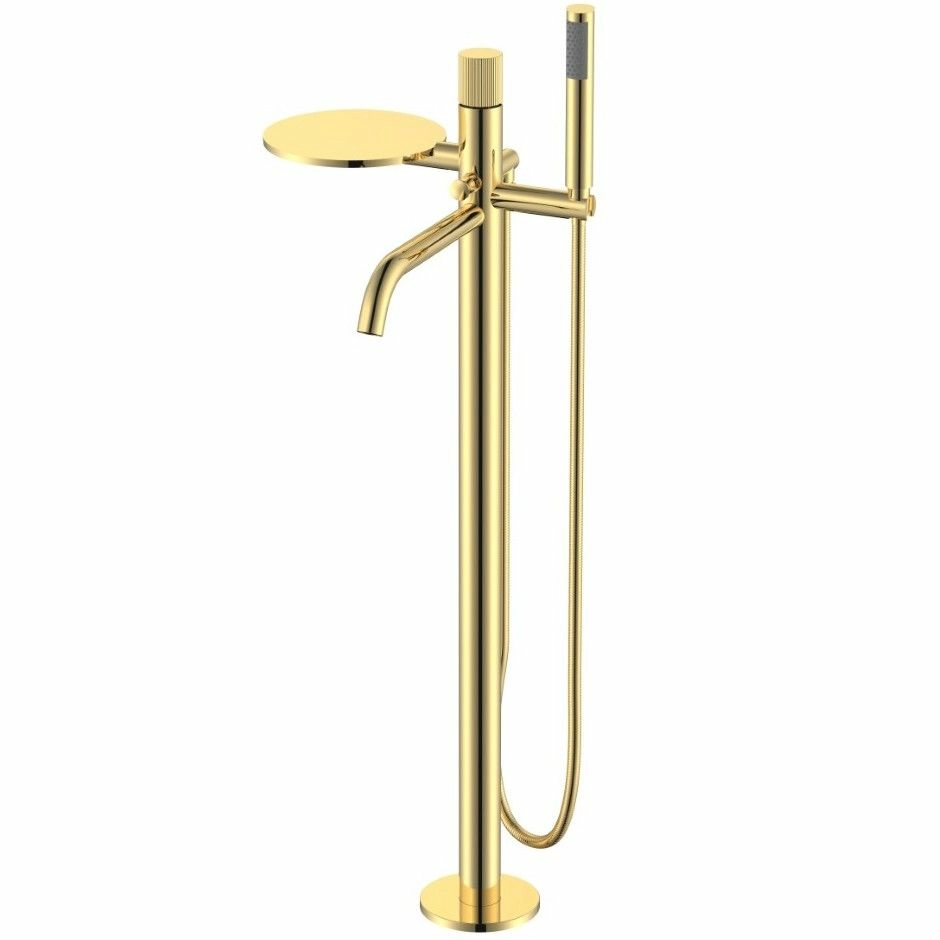 Напольный смеситель для ванны Boheme Stick Linea Gold, 129-GG.3
