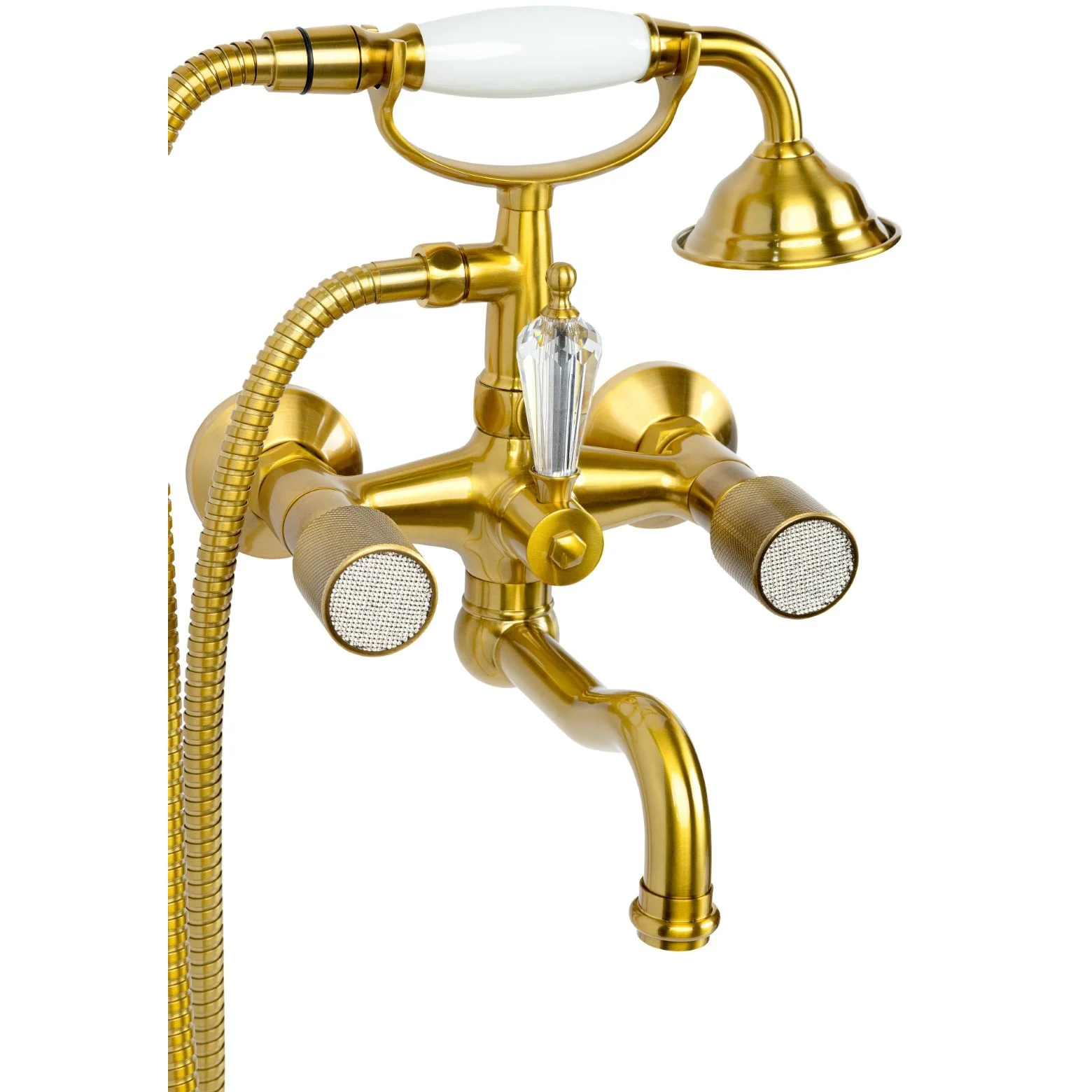 Смеситель для ванны Boheme Royal Crystal Bronze, 313