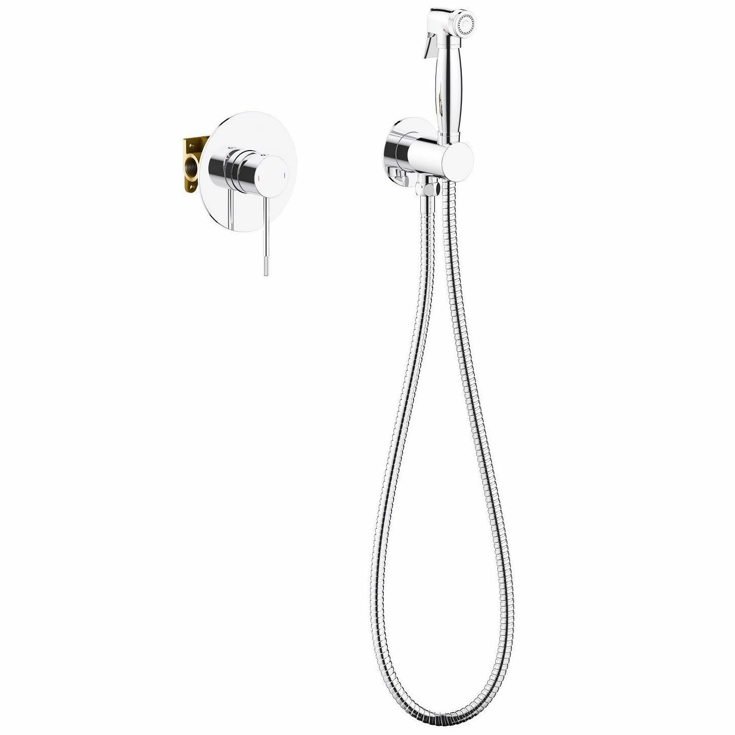 Смеситель встроенный с гигиеническим душем Timo Saona Chrome, 2389/00SM