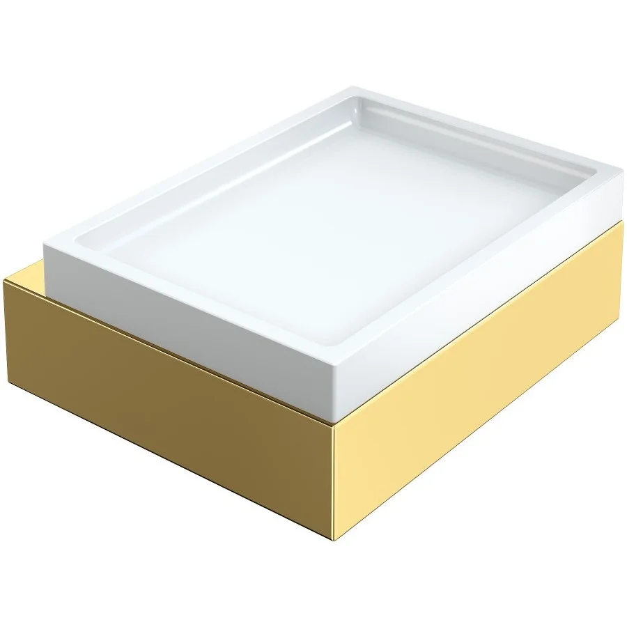 Мыльница настенная Boheme Qubic Gold, 10723-G
