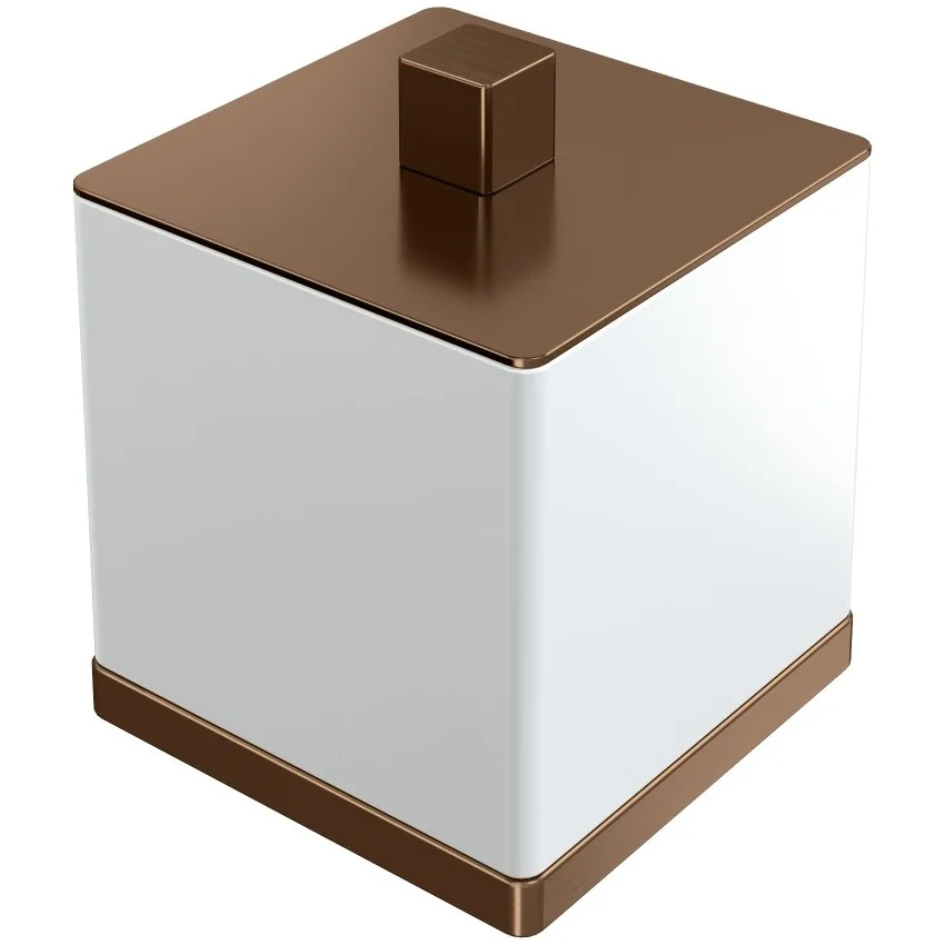 Стакан для ватных дисков Boheme Qubic Bronze Brushed, 10964-BRB