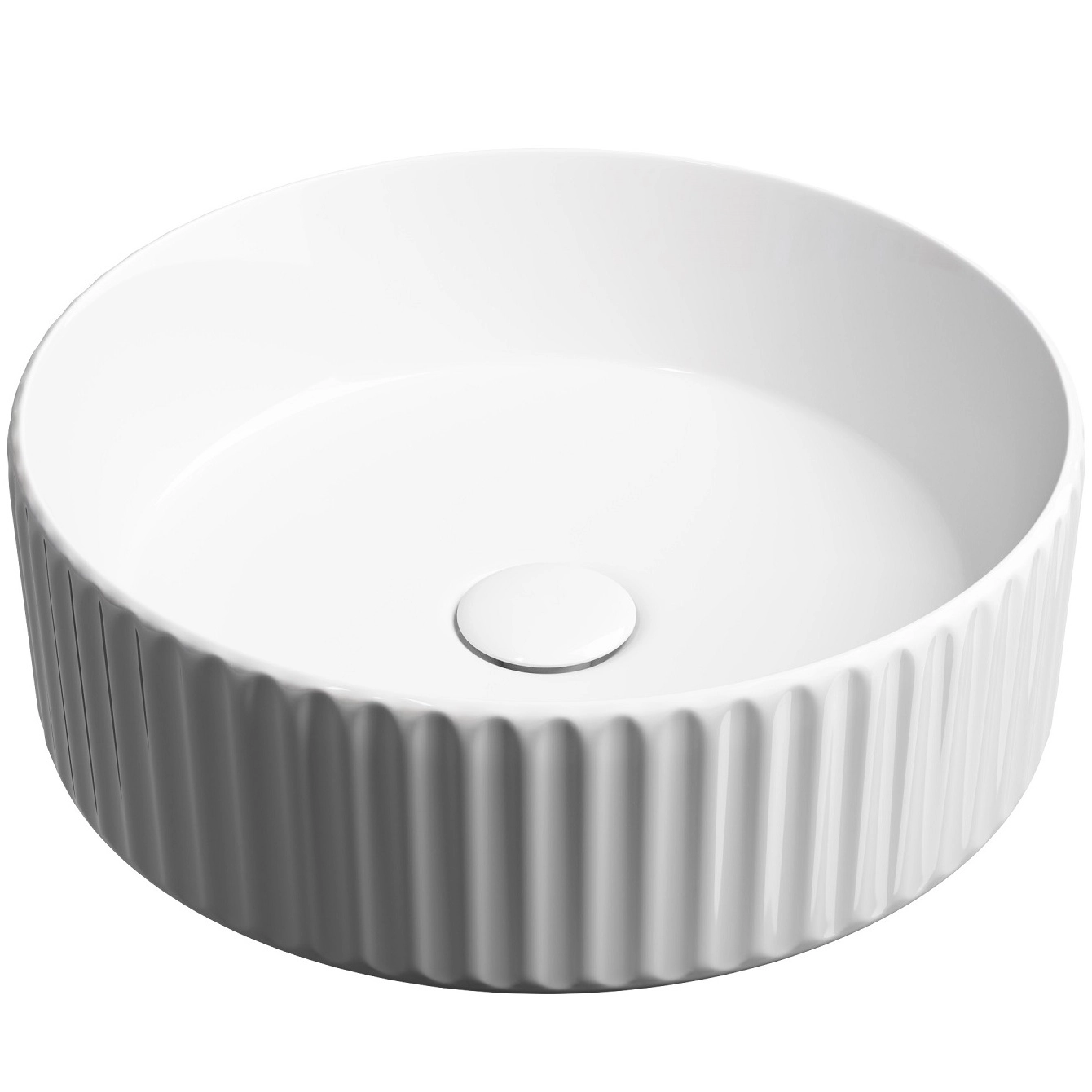Умывальник чаша накладная круглая CeramicaNova Element 36x36, CN6057