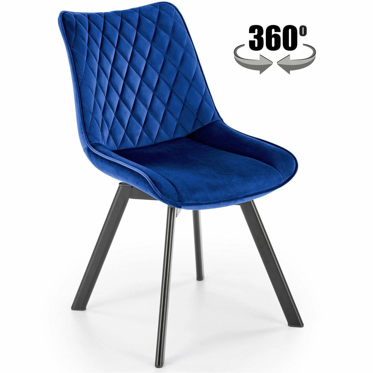 Стул Halmar K520 синий/черный, V-CH-K/520-KR-GRANATOWY