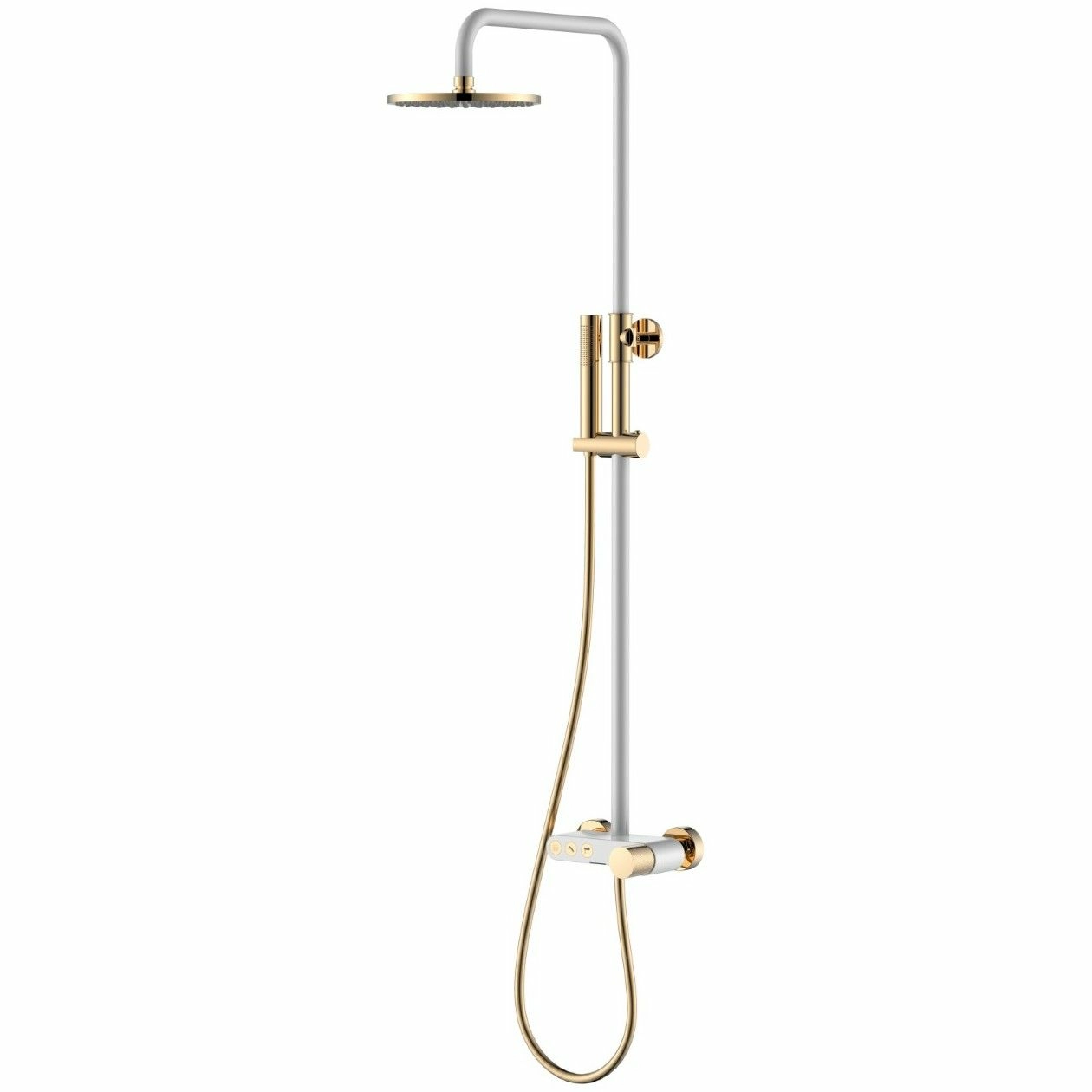 Стойка для душа Boheme Stick Touch White/Gold, 128-WG.2