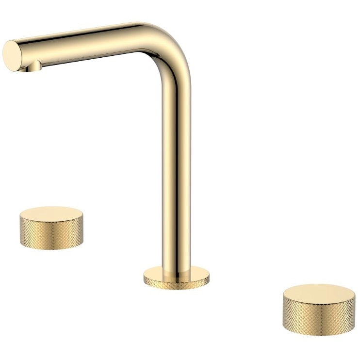 Смеситель на столешницу на 3 отверстия Boheme Stick Touch Gold, 152-G.2