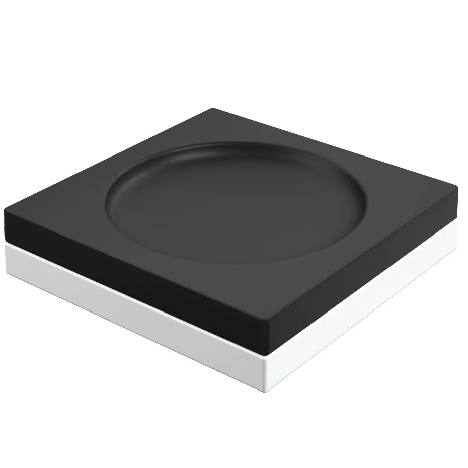 Мыльница квадратная Boheme Qubic Black, 10960-B