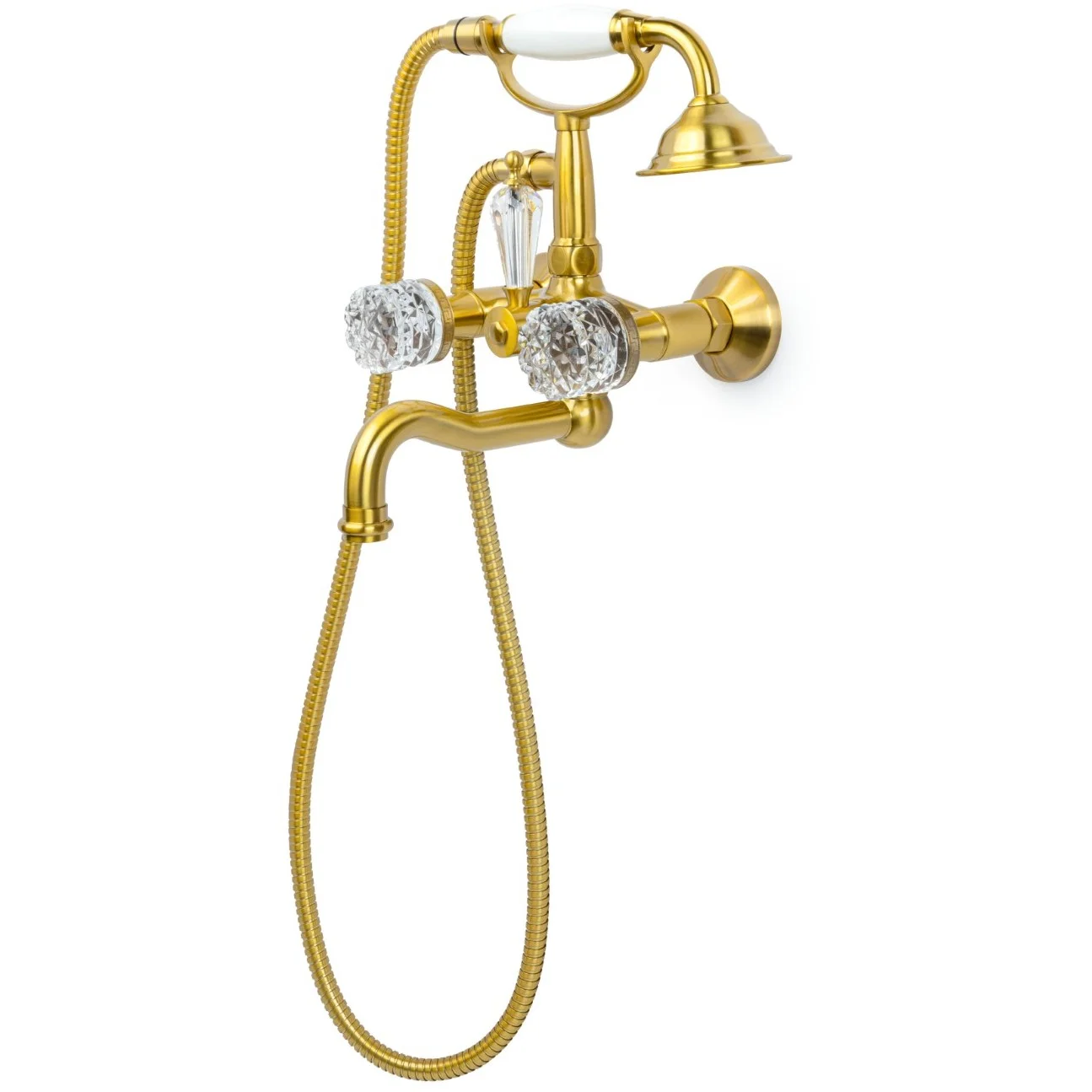 Смеситель для ванны Boheme Crystal Bronze, 313