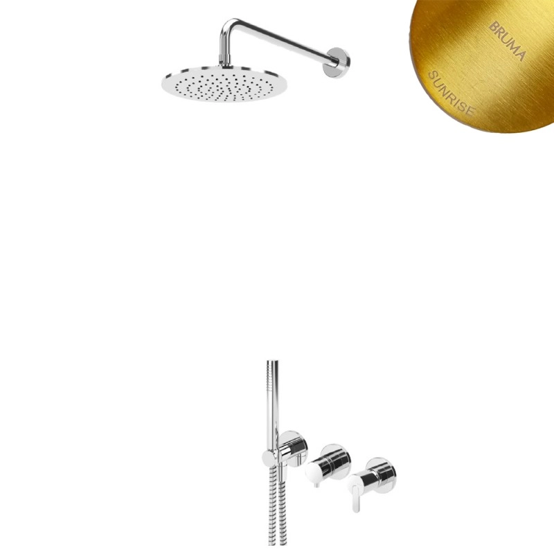 Душевой набор скрытого монтажа Bruma Leaf 167 361 5SR Sunrise, 1673615SR