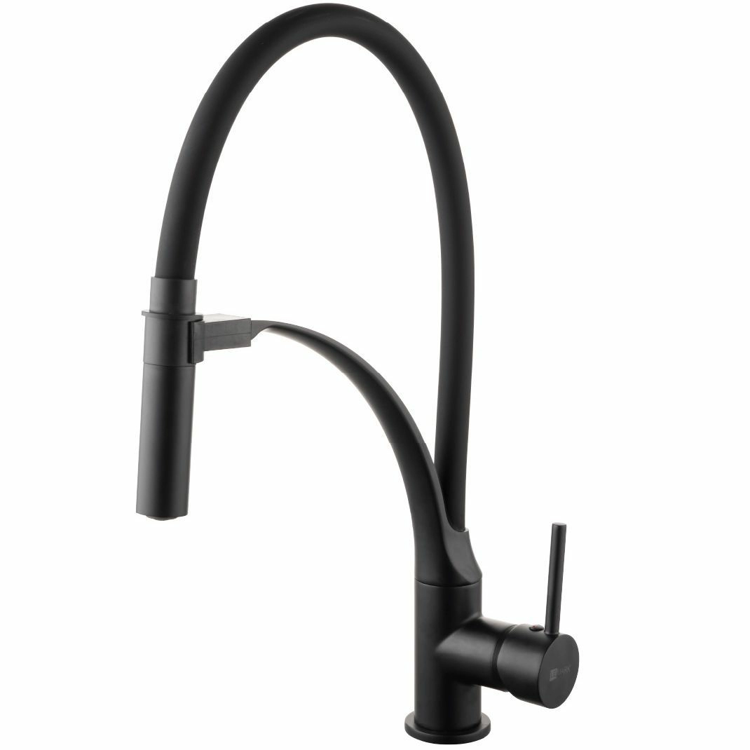 Смеситель для кухни с гибким изливом Lemark Soul, LM6007BL