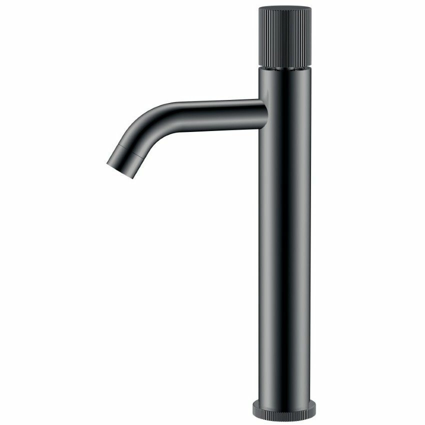 Высокий смеситель для умывальника Boheme Stick Linea Shine Gun Metall, 122-SGM.3