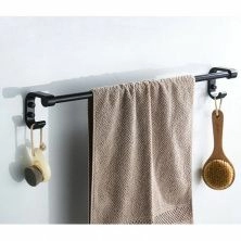 Полотенцедержатель одинарный (черный) Ledeme L5501