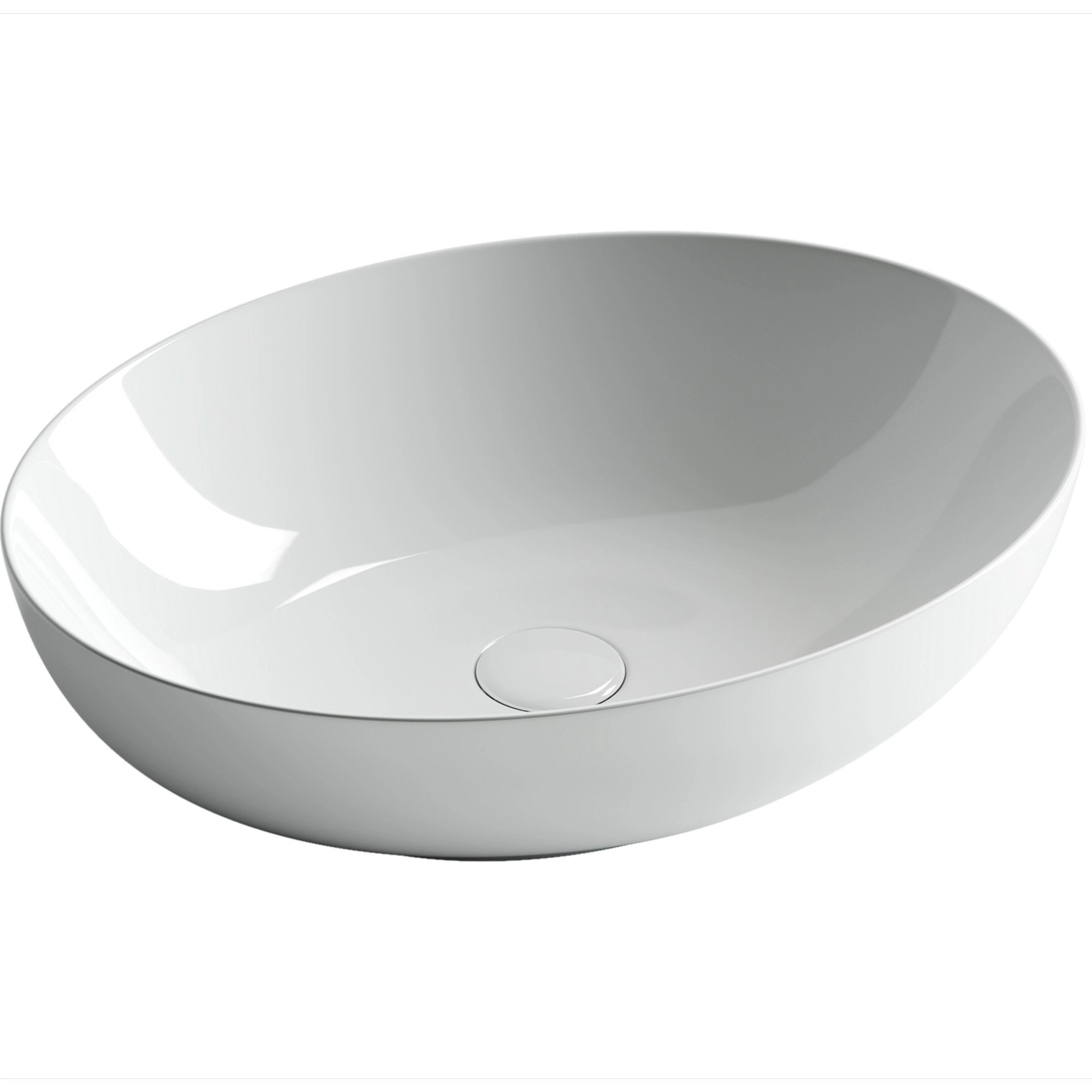 Умывальник чаша накладная овальная CeramicaNova Element 52x39.5, CN6017