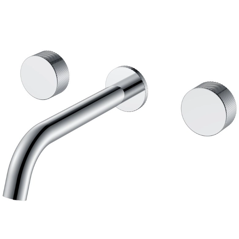 Смеситель из стены на 3 отверстия Boheme Stick Spirale Chrome, 152-2-CR.4