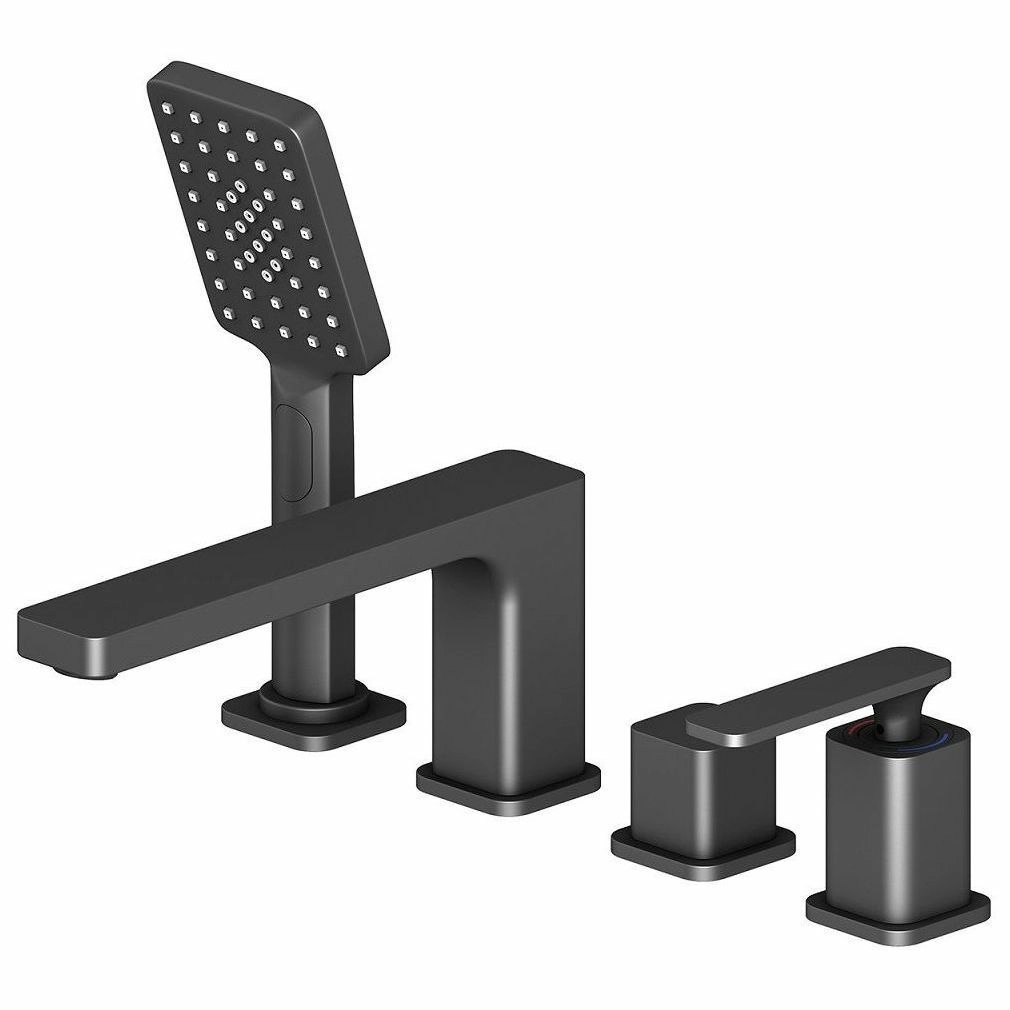 Смеситель для ванны с душем врезной Timo Torne Black, 4330/03Y