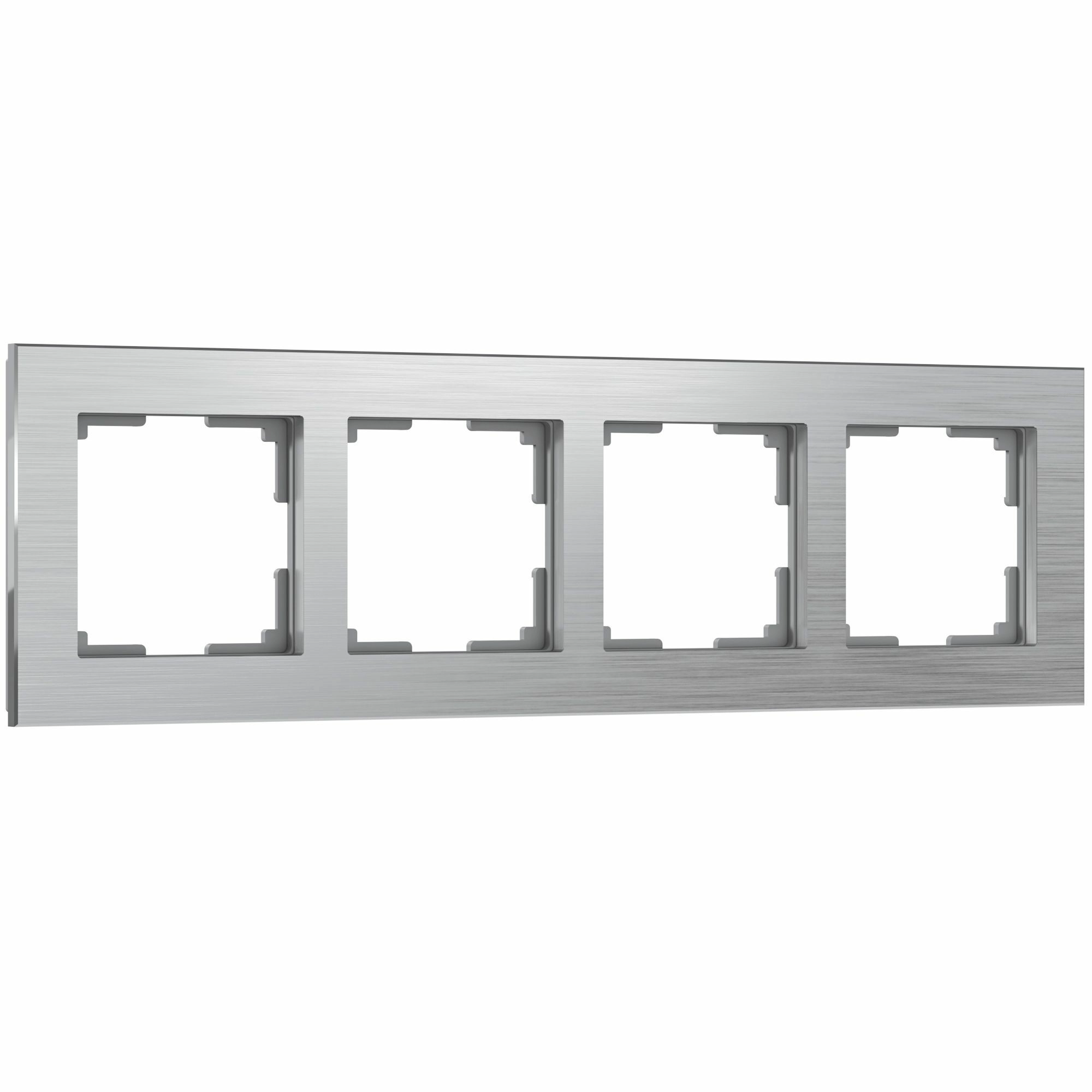 Рамка на 4 поста Werkel Aluminium W0041706 (алюминий)