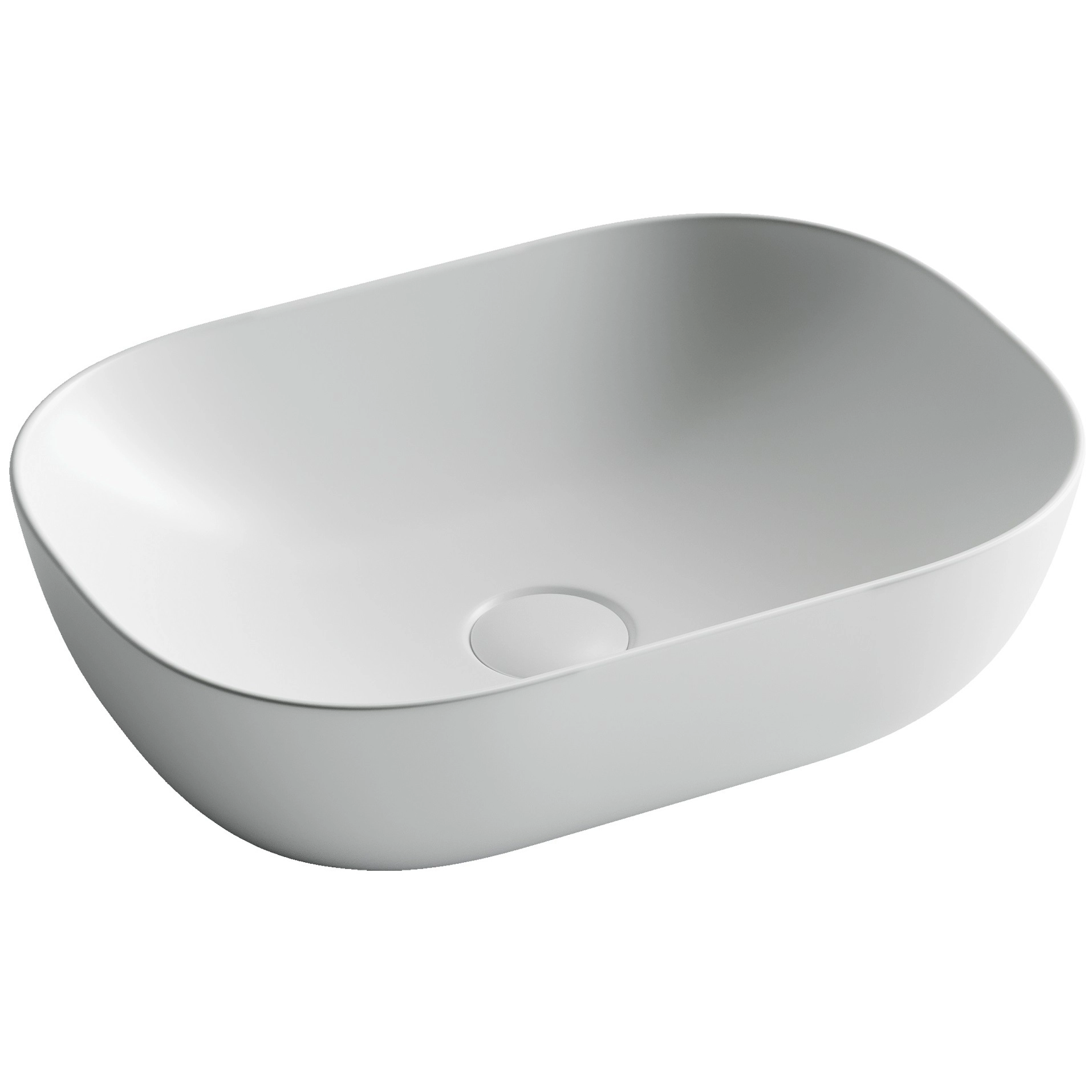 Умывальник чаша накладная прямоугольная CeramicaNova Element 45.5x32.5, CN6009MW