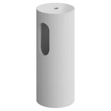 Пьедестал для раковины рифленый Boheme Corian Matte White, 801-Base-Rib