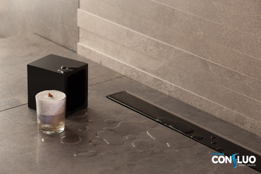 Трап душевой Pestan Confluo Frameless Line Black Glass