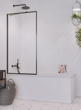 Шторка для ванны Radaway Idea Black PNJ Frame