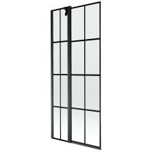 Шторка на ванну Mexen Flip Black с рисунком