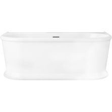 Пристенная овальная акриловая ванна Belbagno BB408