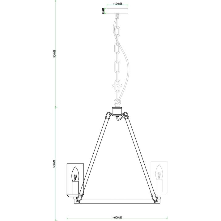 Подвесная люстра Arte Lamp Dalim, A7014SP-8BK