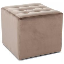 Пуф Signal Lori Velvet Bluvel 40 темно-бежевый, LORIV40