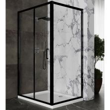 Душевой уголок Roxen Caspia Black 100x80, 120x80