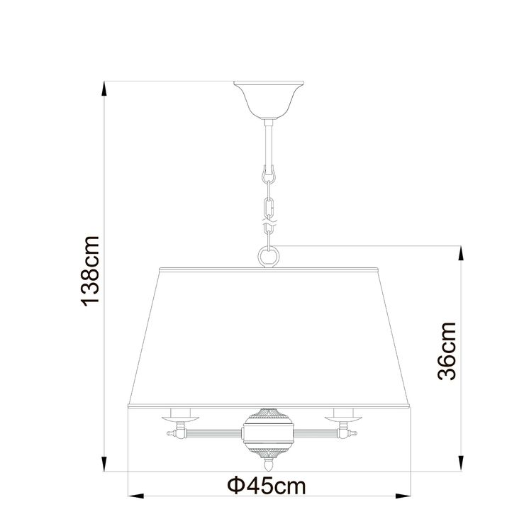 Подвесная люстра Arte Lamp Alice, A3579SP-3AB