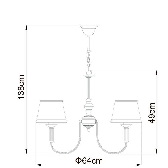 Подвесная люстра Arte Lamp Alice, A3579LM-5AB
