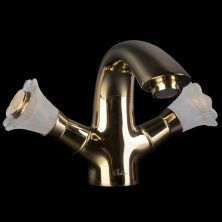 Смеситель для умывальника Boheme Camelia Gold, 297