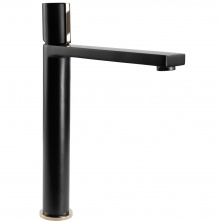 Смеситель для умывальника Rea Icon Black/Gold, REA-B5681