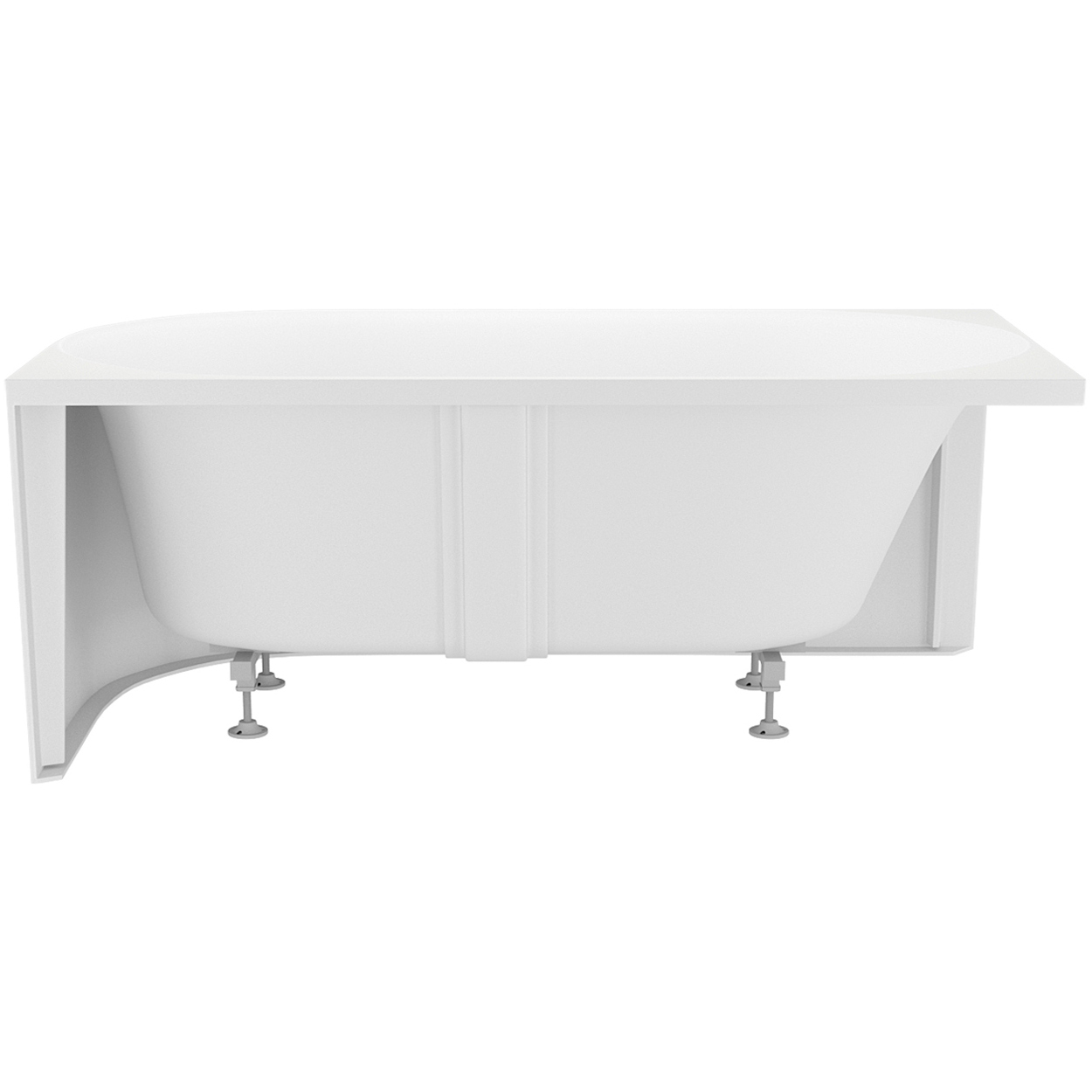Асимметричная акриловая ванна Wellsee Collaro Mini 140x70
