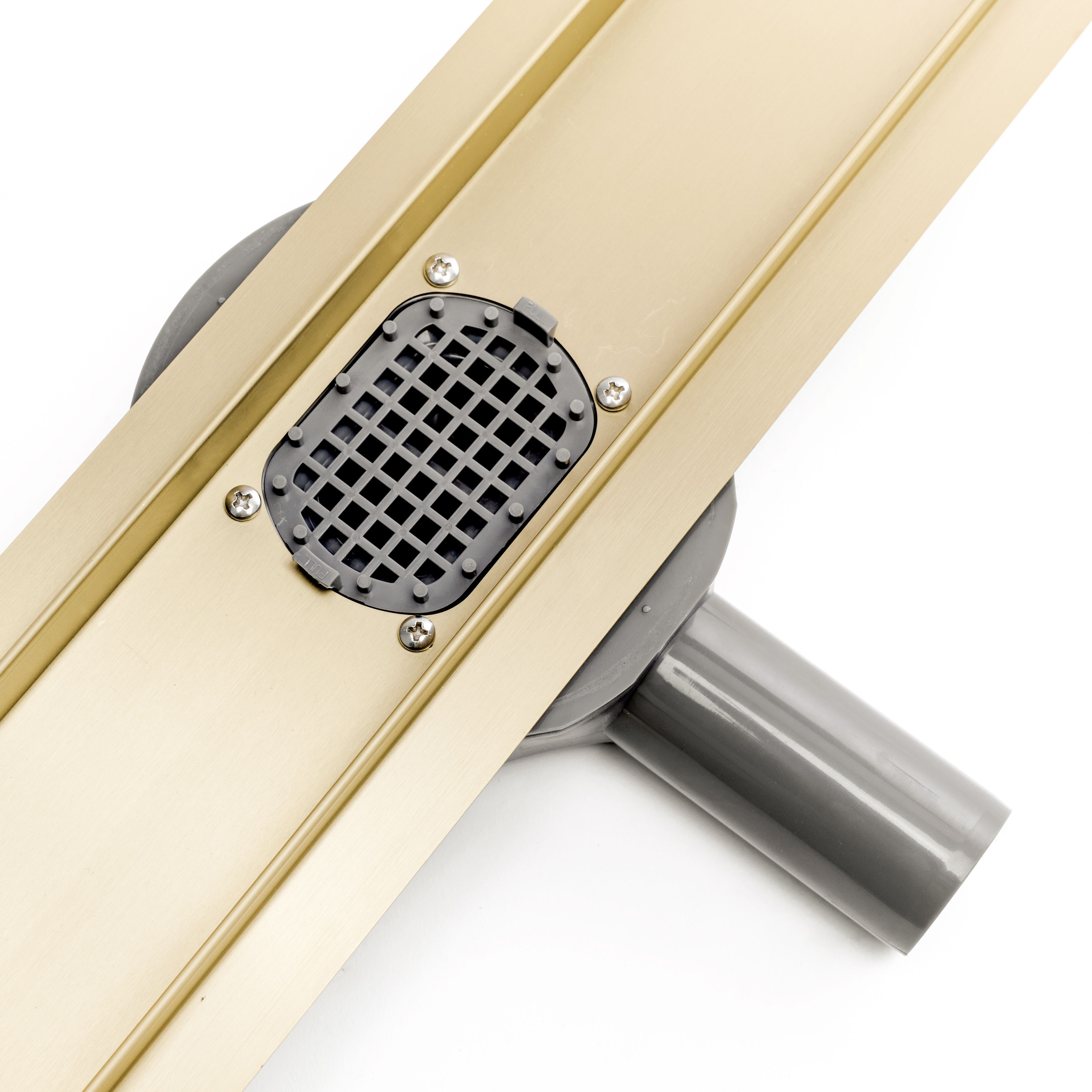 Трап душевой Rea Pure Neo Pro Mirror L.Gold