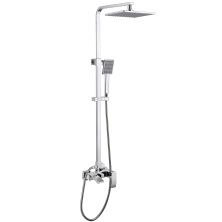 Душевая стойка с изливом Abber Wasserfall хром, AF8616