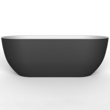 Отдельностоящая овальная акриловая ванна Belbagno BB70-W/NM