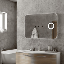 Зеркало Континент Elegant LED с увеличительным зеркалом