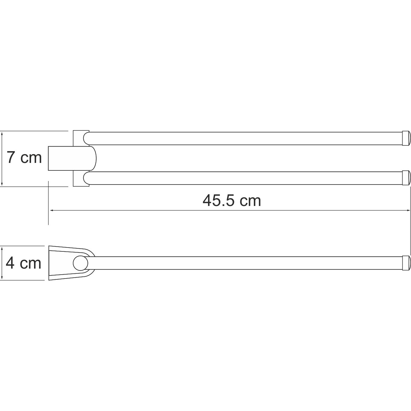 Рога двойные для полотенец WasserKRAFT Berkel, K-6831