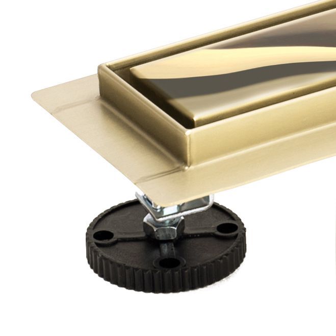 Трап душевой Rea Pure Neo Pro Mirror L.Gold