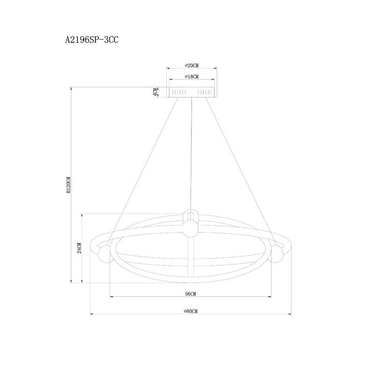 Подвесная люстра Arte Lamp Harley, A2196SP-3CC