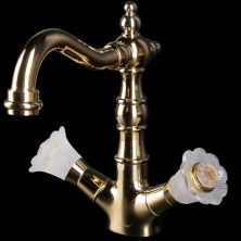 Смеситель для умывальника Boheme Camelia Gold, 292