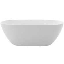 Отдельностоящая овальная акриловая ванна без перелива Belbagno BB81-W0