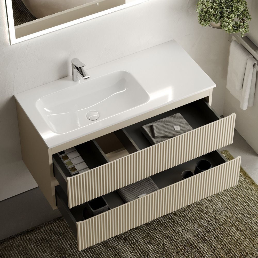 Тумба подвесная Sancos Snob R Beige Soft 100