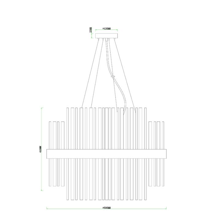 Подвесная люстра Arte Lamp Monreal, A1034SP-12CC
