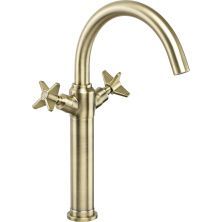 Смеситель для раковины высокий Deante Temisto Bronzo, BQT_M25D