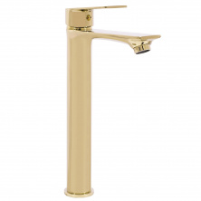 Смеситель для умывальника высокий Rea Mayson Gold, REA-B5103